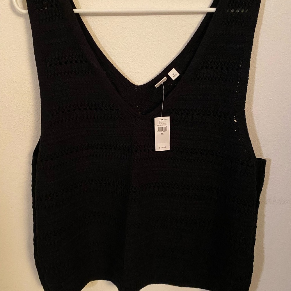 GAP Black Knit Tank Top